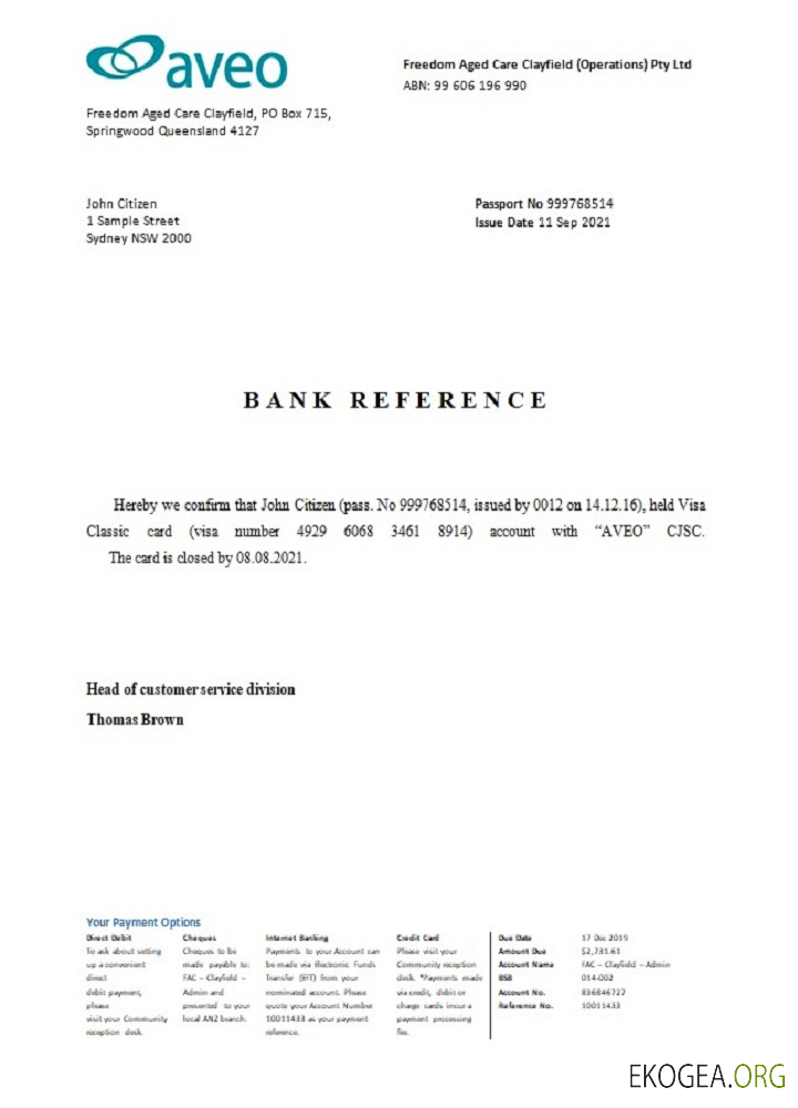 Référence Australie , AVEO , closure